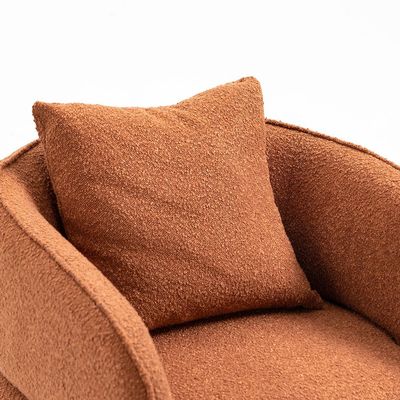 Vinci 1-Seater Fabric Accent Chair - Rustic Brown - With 2-Year Warranty